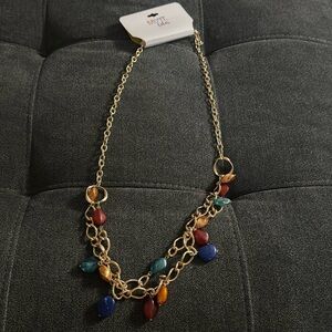NWT trendy fun necklace by MIXIT color in gold tone